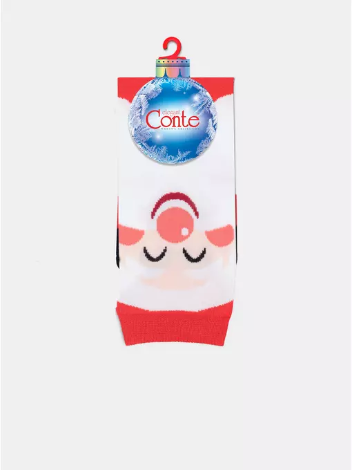 Новогодние женские носки conte new year 632 красный, 21С-76СП, 36-39 (23-25), CONTE ELEGANT,  - 7