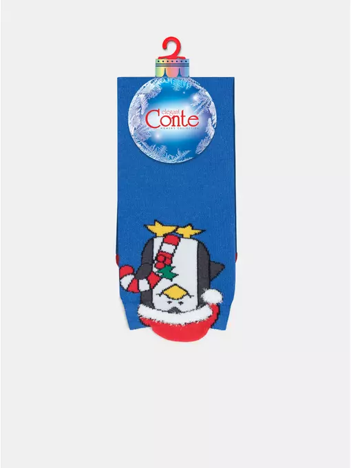 Женские новогодние носки conte new year 631 синий, 19С-86СП, 36-39 (23-25), CONTE ELEGANT,  - 9