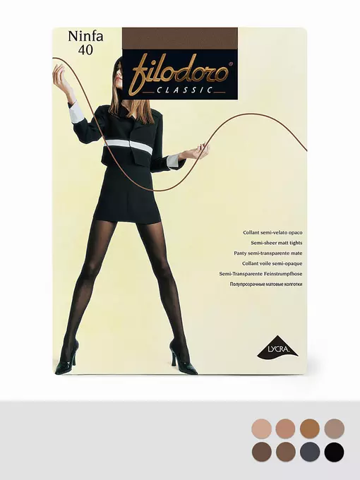 Колготки матовые filodoro ninfa 40 cappuccino, NINFA 40, 5, FILODORO,  - 2