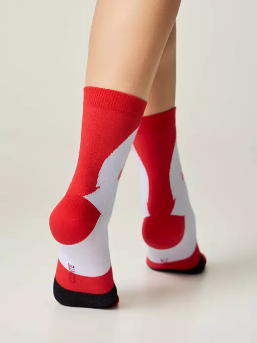 Новогодние женские носки conte new year 632 красный, 21С-76СП, 36-39 (23-25), CONTE ELEGANT,  - 2