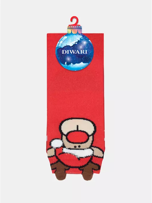 Мужские новогодние носки diwari new year 629 красный, 19С-90СП, 42-45 (27-29), DIWARI,  - 8