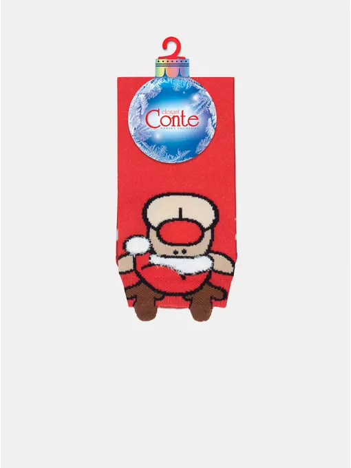 Носки женские новогодние conte new year 629 красный, 20С-34СП, 36-39 (23-25), CONTE ELEGANT,  - 8