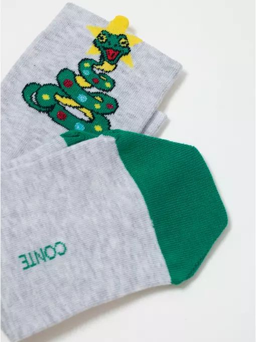 Носки женские new year 630 светло-серый, 19С-86СП, 36-39 (23-25), CONTE ELEGANT,  - 6