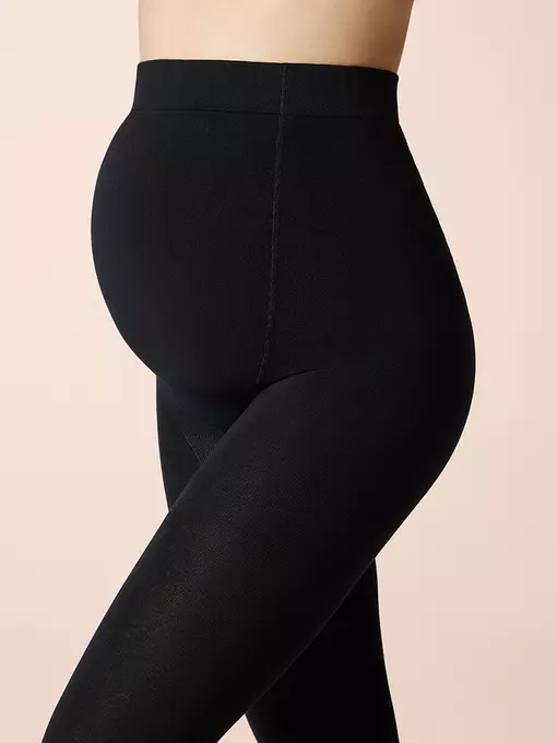 Колготки для беременных из хлопка миними donna cotone 160 den nero, DONNA COTONE 160 (для беременных), 2, MINIMI,  - 4