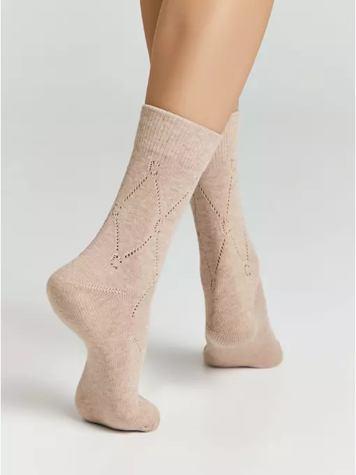 Носки женские (удлиненные) active 623 бежевый, 22С-27СП, 36-38 (23-25), CONTE ELEGANT,  - 3