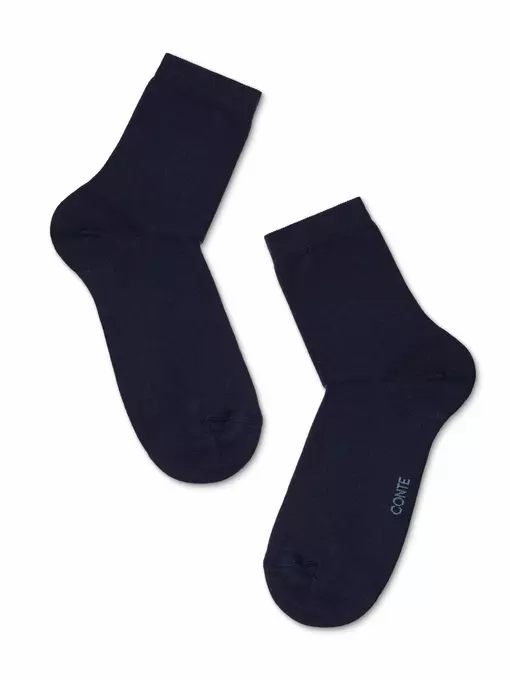 Хлопковые женские носки conte classic 000 темно-синий, 7С-22СП, 38-39 (25), CONTE ELEGANT,  - 2