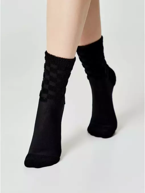 Женские махровые носки из хлопка conte comfort 550 черный, 23С-17СП, 38-39 (25), CONTE ELEGANT,  - 3