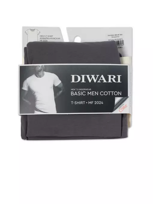 Футболка мужская diwari basic men mf 2024 black, 20С-1087ТСП, 170,176-112/3XL, DIWARI,  - 5