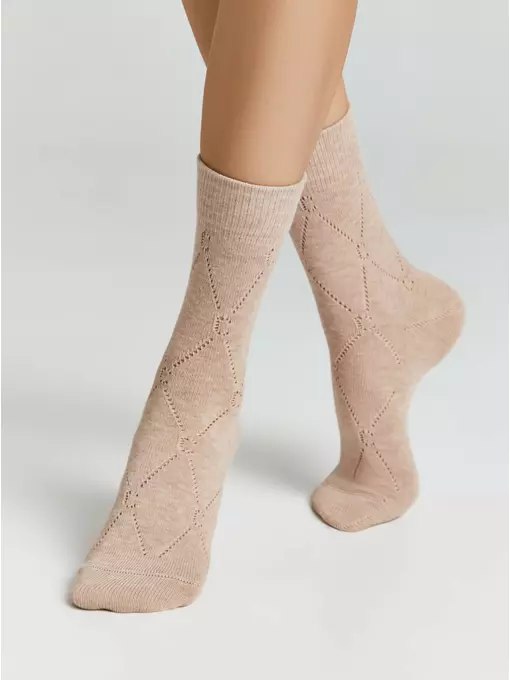 Носки женские (удлиненные) active 623 бежевый, 22С-27СП, 36-38 (23-25), CONTE ELEGANT,  - 2
