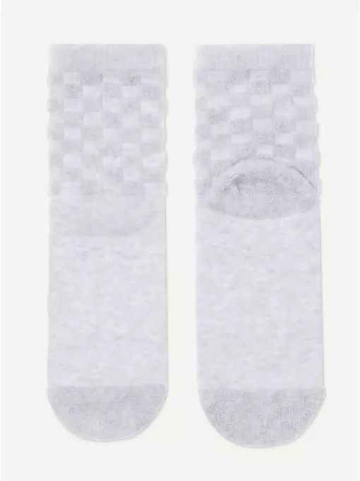 Женские махровые носки conte comfort с объемными рисунками 550 светло-серый, 23С-17СП, 38-39 (25), CONTE ELEGANT,  - 5
