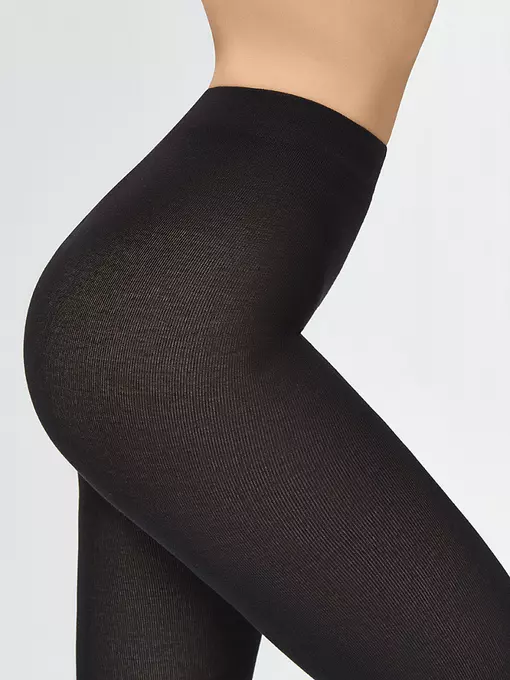 Теплые колготки из хлопка minimi cotone 70 moka, COTONE 70, 6, MINIMI,  - 4