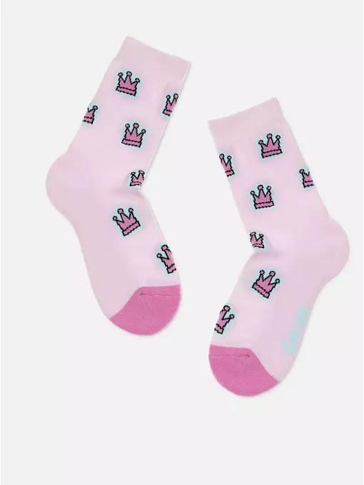 Теплые носки для девочек с махровой стопой sof-tiki 763 светло-розовый, 24С-69СП, 16, CONTE-KIDS,  - 3