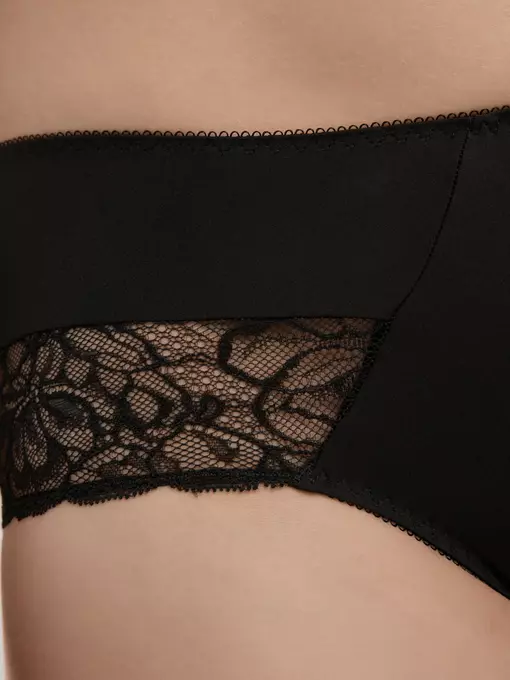 Трусы женские "слип" со средней линией талии autograph rp3129 черный, 23С-0046КСП, 98/M, CONTE ELEGANT,  - 2