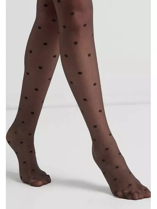 Колготки в горошек conte desire grafit, 18С-107СП, 3, CONTE ELEGANT,  - 5