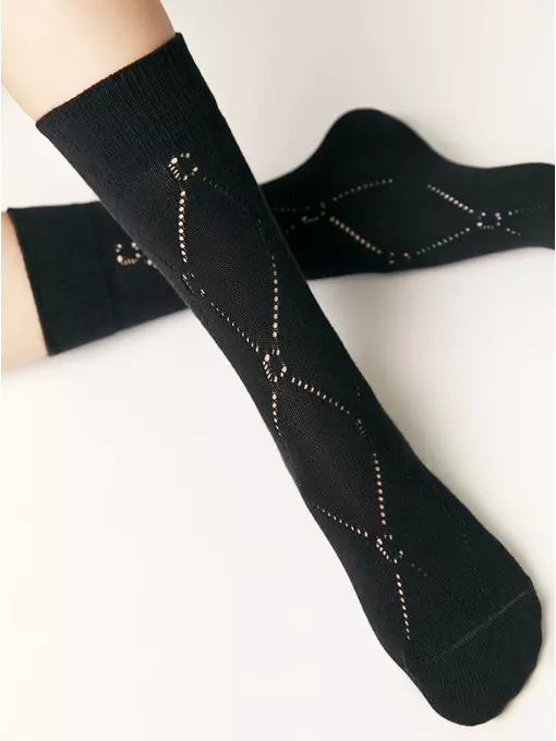 Ажурные удлиненные носки active 623 черный, 22С-27СП, 36-38 (23-25), CONTE ELEGANT,  - 4