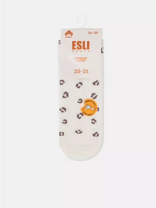 Женские носки с махровой стопой esli perfect 569 молочный, 23С-86СПЕ, 36-39 (23-25), ESLI,  - 7