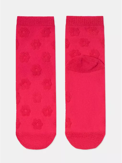 Теплые женские махровые носки из хлопка конте comfort 548 малиновый, 23С-17СП, 36-38 (23-25), CONTE ELEGANT,  - 4