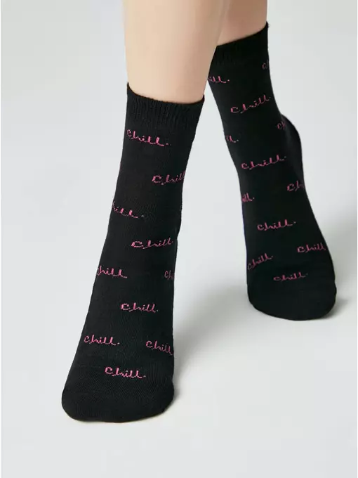 Носки женские с махровой стопой perfect 568 черный, 23С-86СПЕ, 36-39 (23-25), ESLI,  - 2