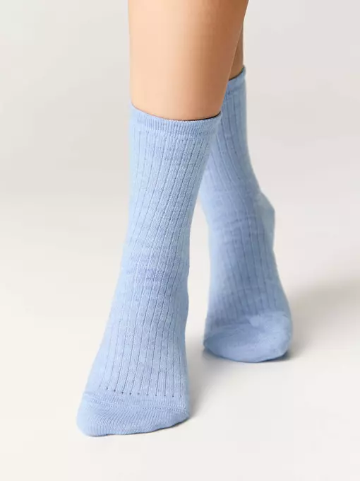 Носки женские (удлиненные) esli 625 голубой, 24С-96СПЕ, 36-39 (23-25), ESLI,  - 2