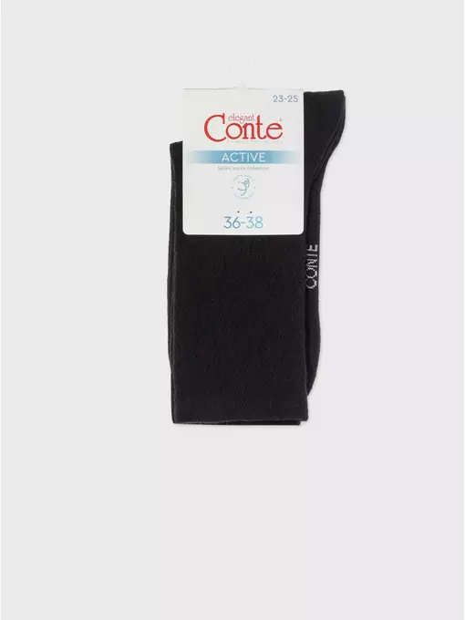 Носки хлопковые (удлиненные) active 620 черный, 24С-73СП, 39-41 (25-27), CONTE ELEGANT,  - 6