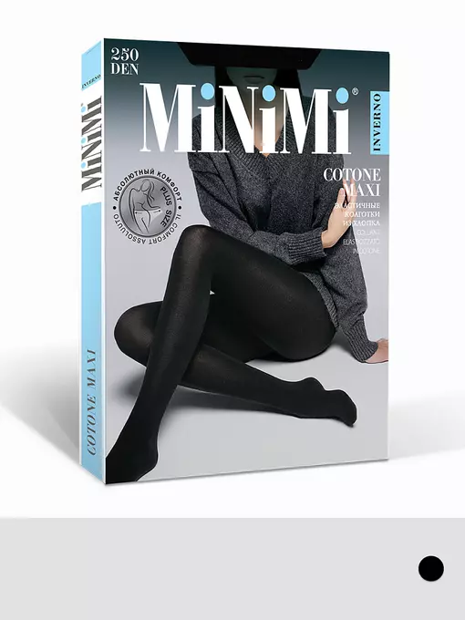 Женские колготки minimi cotone 250 nero, COTONE 250, 2, MINIMI,  - 8