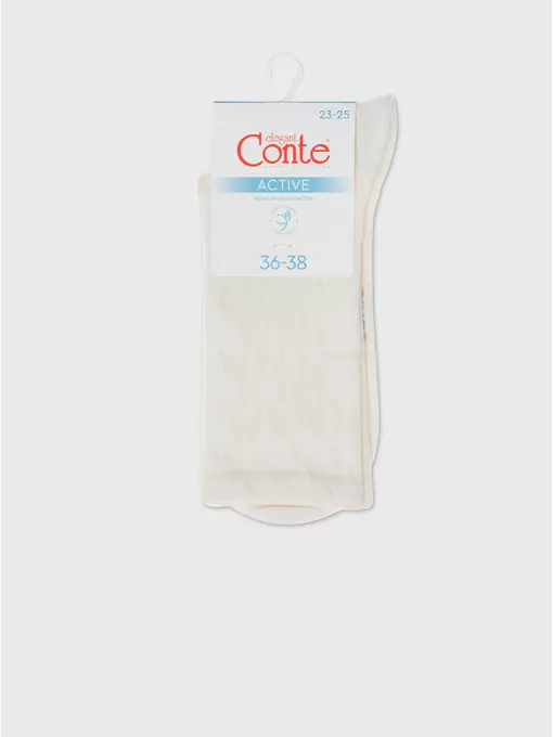 Носки женские (удлиненные) active 620 молочный, 24С-73СП, 36-38 (23-25), CONTE ELEGANT,  - 6