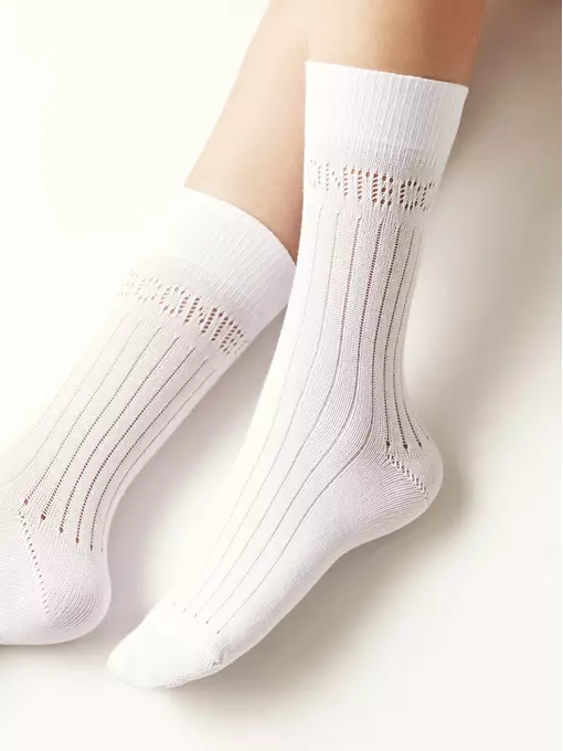 Носки женские (удлиненные) conte active 624 белый, 22С-27СП, 39-41 (25-27), CONTE ELEGANT,  - 2