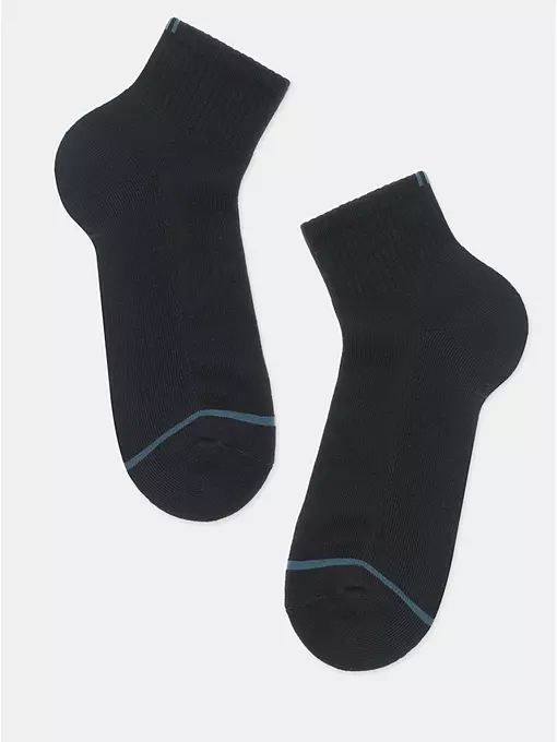 Мужские короткие носки с махровой стопой comfort 212 черный, 24С-102СП, 42-43 (27), DIWARI,  - 3