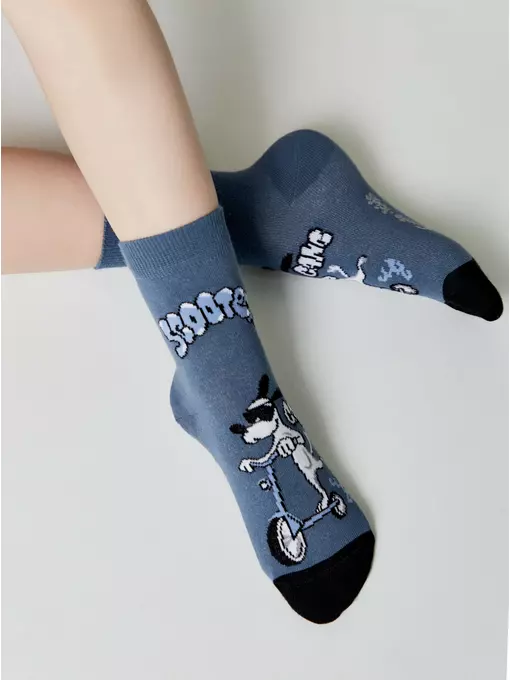 Носки детские с рисунками tip-top 986 джинс, 5С-11СП, 16, CONTE-KIDS,  - 2