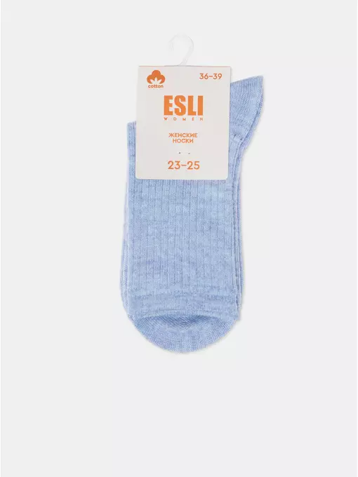 Носки женские (удлиненные) esli 625 голубой, 24С-96СПЕ, 36-39 (23-25), ESLI,  - 5