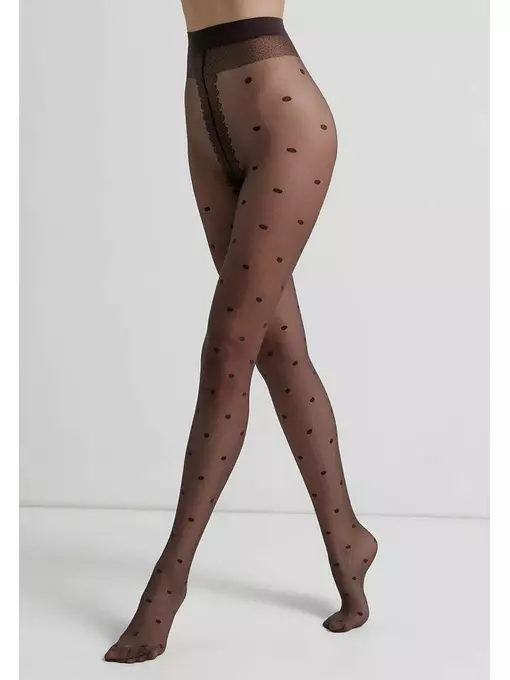 Колготки в горошек conte desire grafit, 18С-107СП, 3, CONTE ELEGANT,  - 3