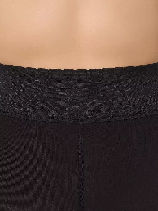 Колготки из микрофибры с кружевным поясом minimi diamante micro 100 nero, DIAMANTE MICRO 100 (кружевной пояс микрофибра), 3, MINIMI,  - 4