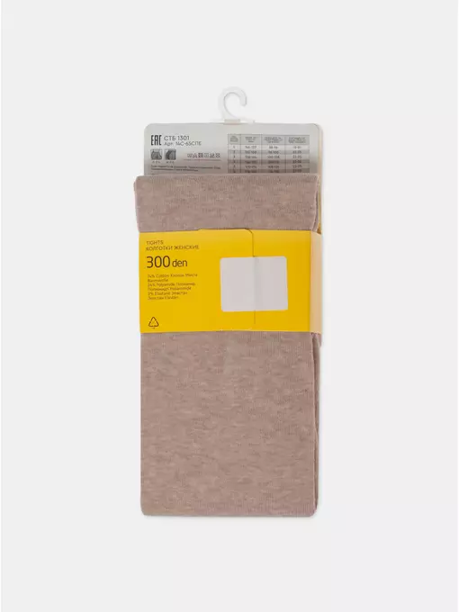 Теплые женские колготки estera 300 beige, 14С-65СПЕ, 4, ESLI,  - 7