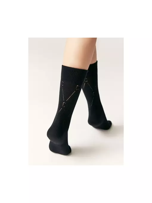 Ажурные удлиненные носки active 623 черный, 22С-27СП, 36-38 (23-25), CONTE ELEGANT,  - 3