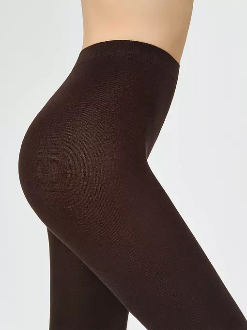 Женские теплые колготки minimi cotone 160 moka, COTONE 160, 4, MINIMI,  - 4