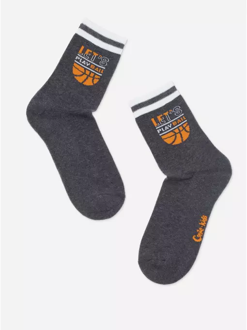 Детские носки (махровая стопа) sof-tiki 756 темно-серый, 24С-69СП, 22, CONTE-KIDS,  - 2