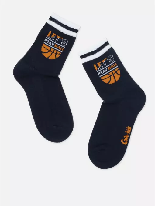 Теплые носки для мальчика с махровой стопой conte-kids 756 темно-синий, 24С-69СП, 20, CONTE-KIDS,  - 4