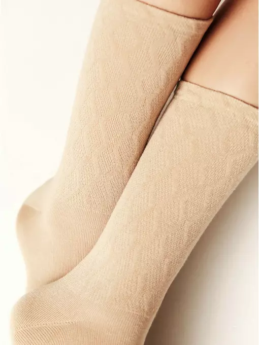 Носки женские удлиненные active 620 бежевый, 24С-73СП, 36-38 (23-25), CONTE ELEGANT,  - 3