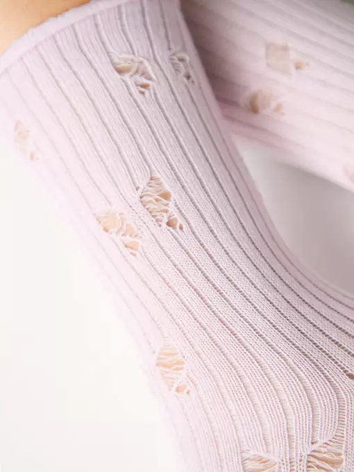 Ажурные носки без резинки classic 628 светло-розовый, 24С-99СП, 36-38 (23-25), CONTE ELEGANT,  - 5