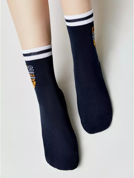 Теплые носки для мальчика с махровой стопой conte-kids 756 темно-синий, 24С-69СП, 20, CONTE-KIDS,  - 2