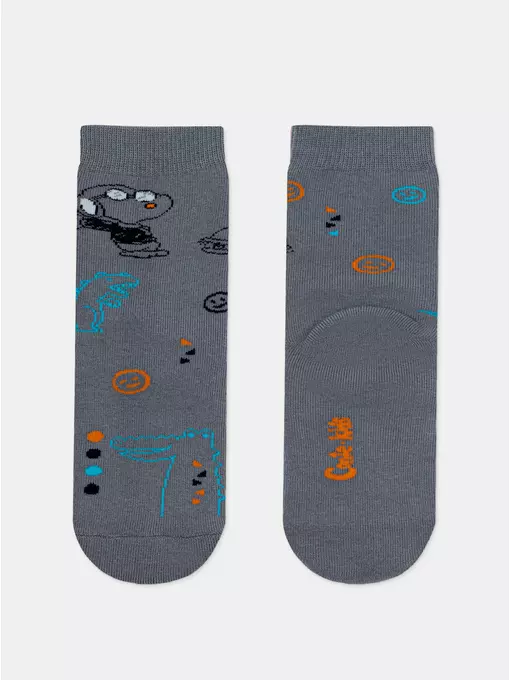 Детские носки (махровые) sof-tiki 765 серый, 21С-13СП, 16, CONTE-KIDS,  - 3