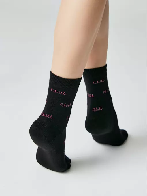 Носки женские с махровой стопой perfect 568 черный, 23С-86СПЕ, 36-39 (23-25), ESLI,  - 3