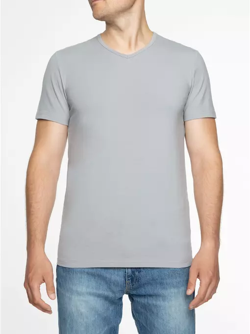 Мужская футболка diwari basic men mf 2025 light grey, 20С-1096ТСП, 182,188-108/XXL, DIWARI,  - 1