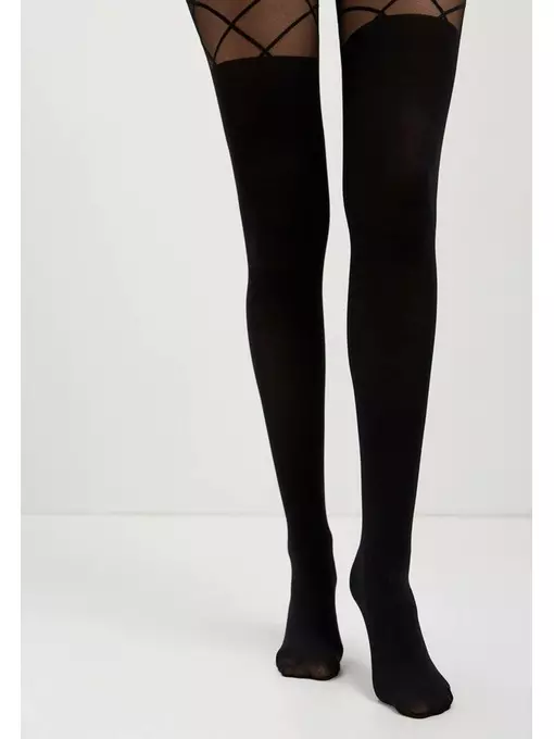 Колготки с имитацией гольфинов conte concept nero, 21С-3СП, 2, CONTE ELEGANT,  - 5