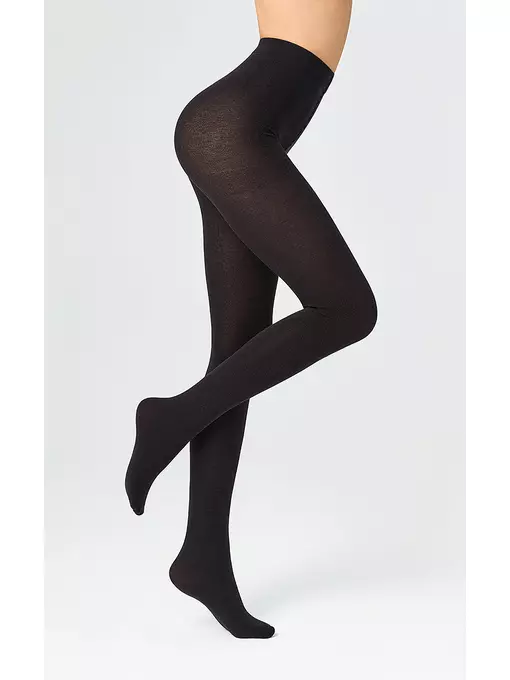 Теплые колготки minimi cotton&wool 200 nero, COTTON&WOOL 200, 2, MINIMI,  - 2