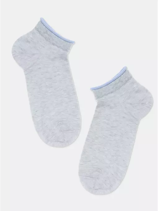 Укороченные женские носки conte active 035 светло-серый-голубой, 12С-32СП, 39-41 (25-27), CONTE ELEGANT,  - 3