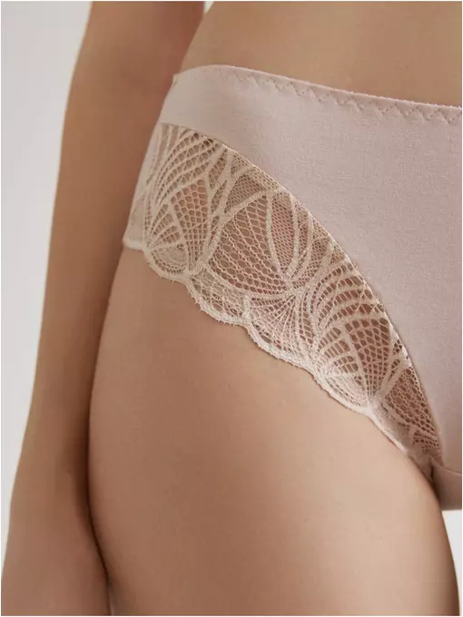 Трусы женские «слип» со средней линией талии aura rp3180 серебристый пион, 23С-0047КСП, 106/XL, CONTE ELEGANT,  - 2