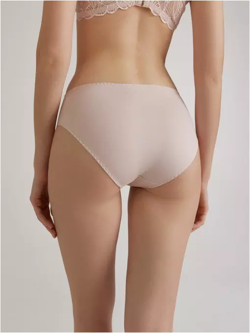 Трусы женские «слип» со средней линией талии aura rp3180 серебристый пион, 23С-0047КСП, 106/XL, CONTE ELEGANT,  - 3