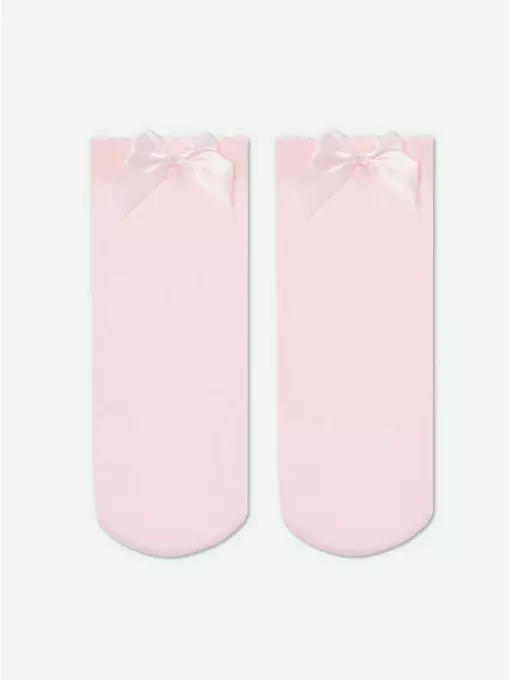 Носки для девочек с бантом lily light pink, 20С-117СП, 20-22, CONTE ELEGANT,  - 5