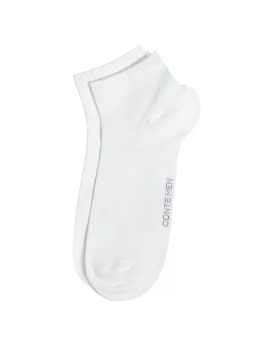 Короткие мужские носки conte bamboo 000 белый, 24С-163СП, 44-45 (29), CONTE ELEGANT,  - 3